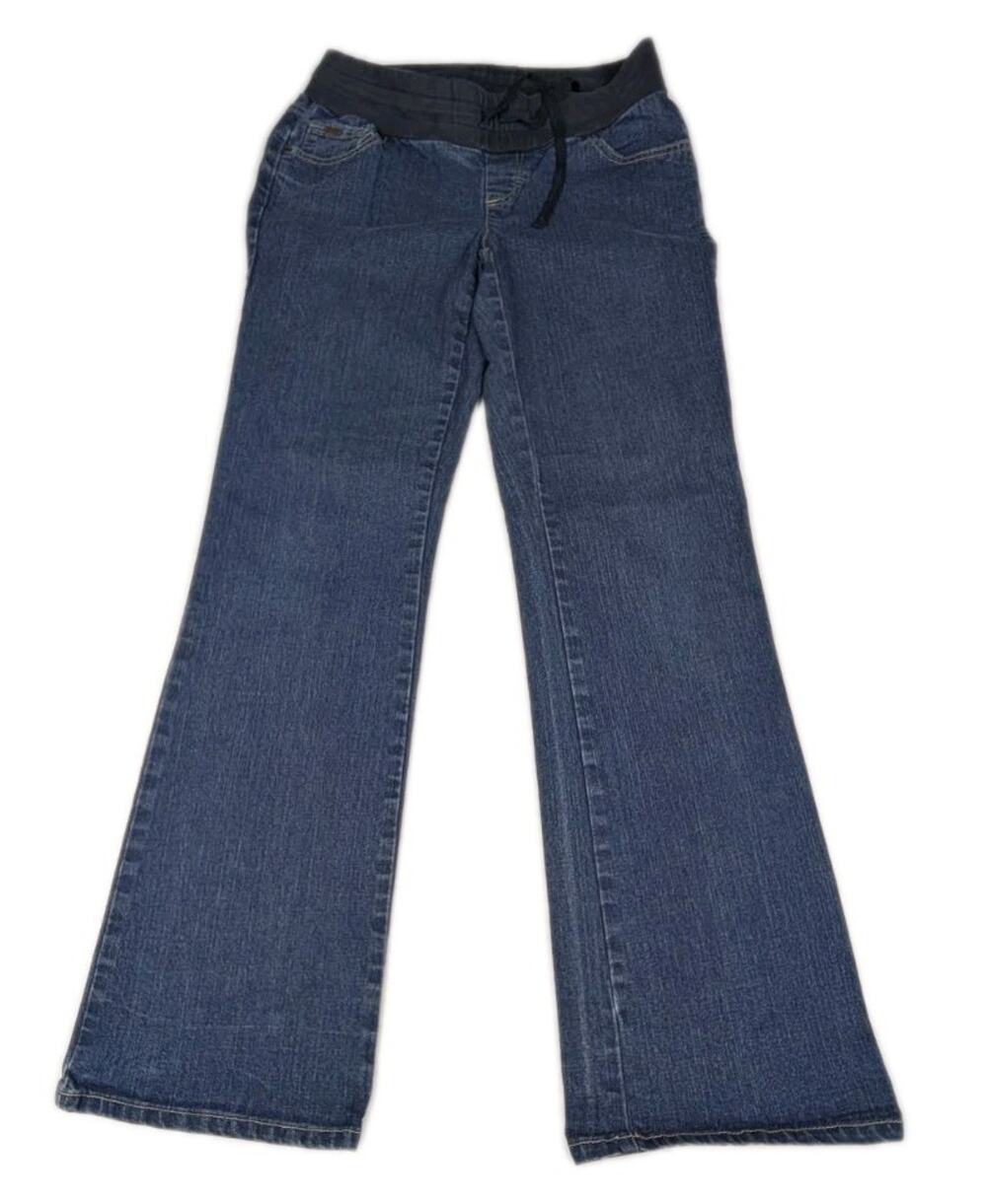 Oh Baby by Motherhood Maternity Bootcut Jeans Small Blue Low Secret Fit Belly